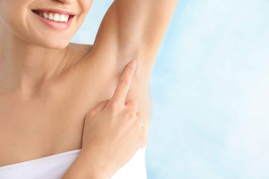 hair free women's underarm