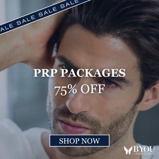 Hair restoration 75% off Banner