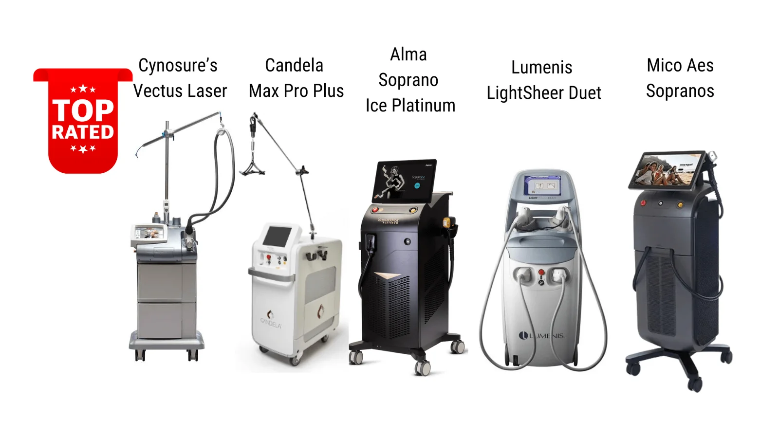 Different laser hair removal machines