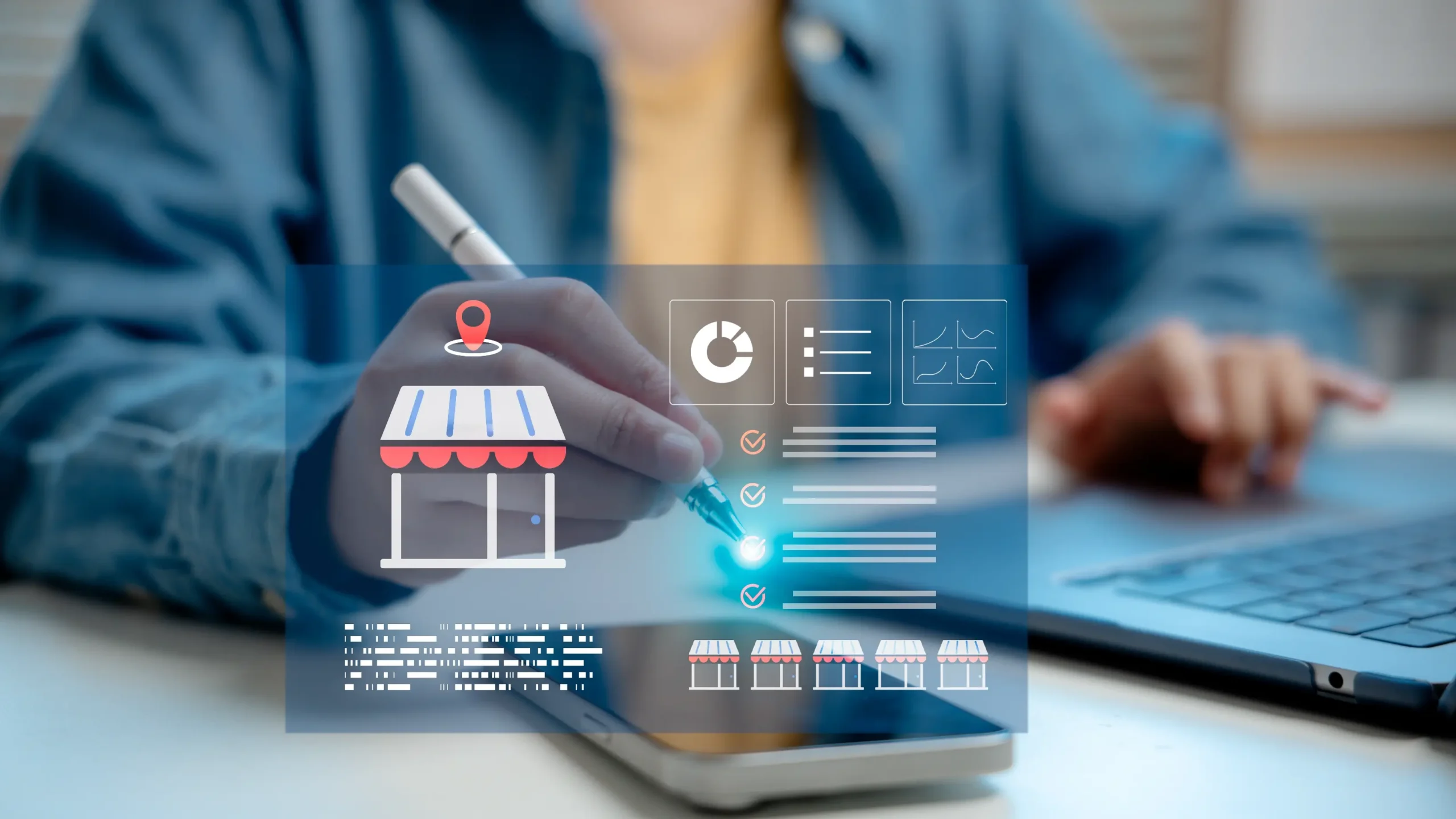 Person working on franchise opportunity