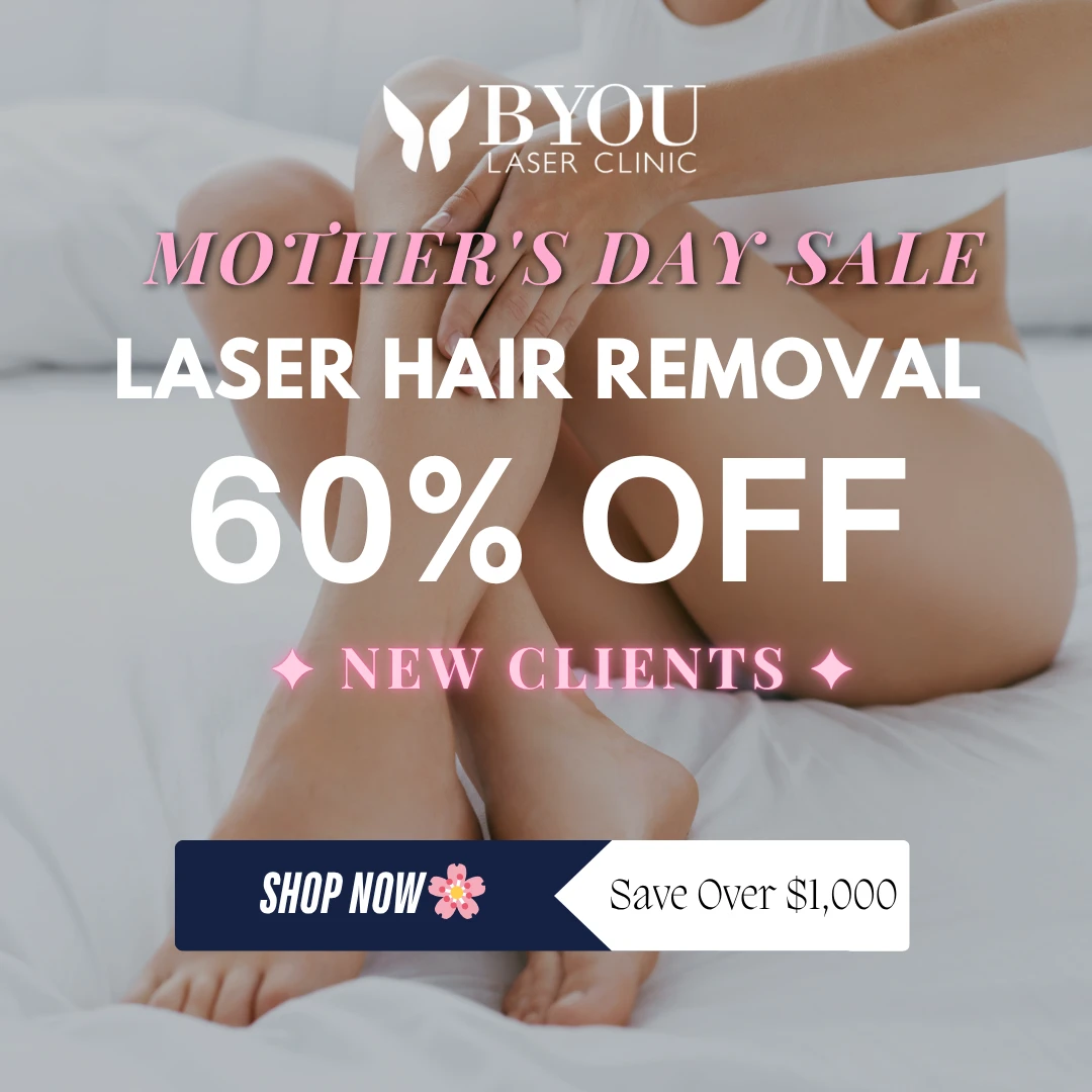 Laser Hair removal 60% OFF Mother's Day Box Banner