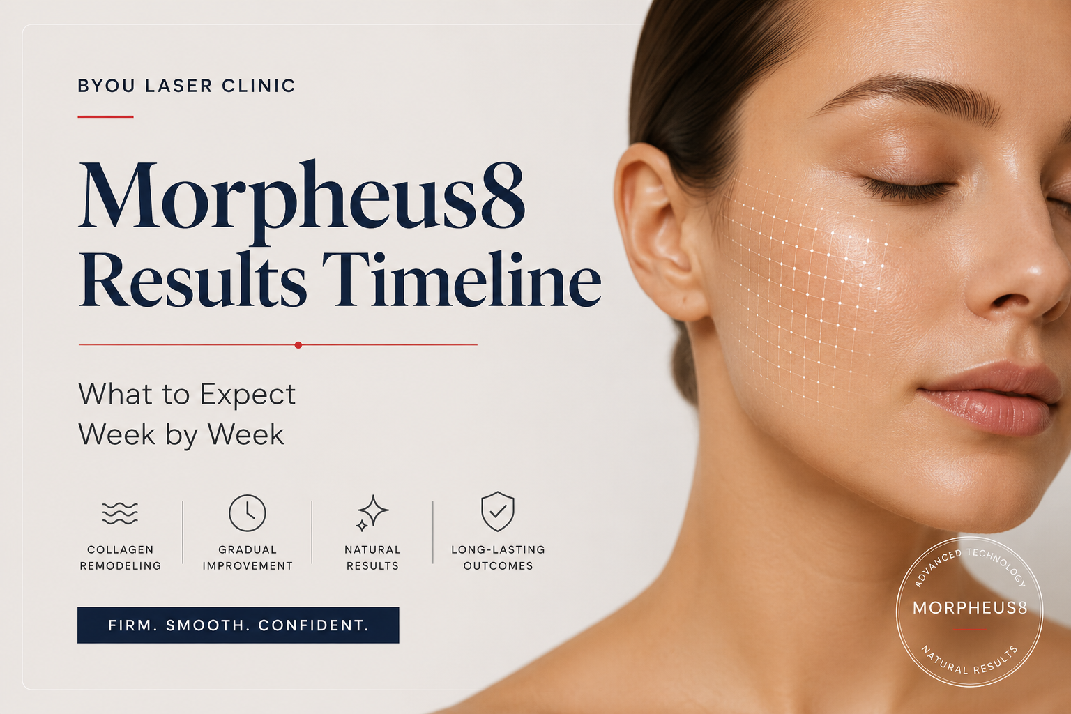 Morpheus8 results timeline at BYou Laser Clinic