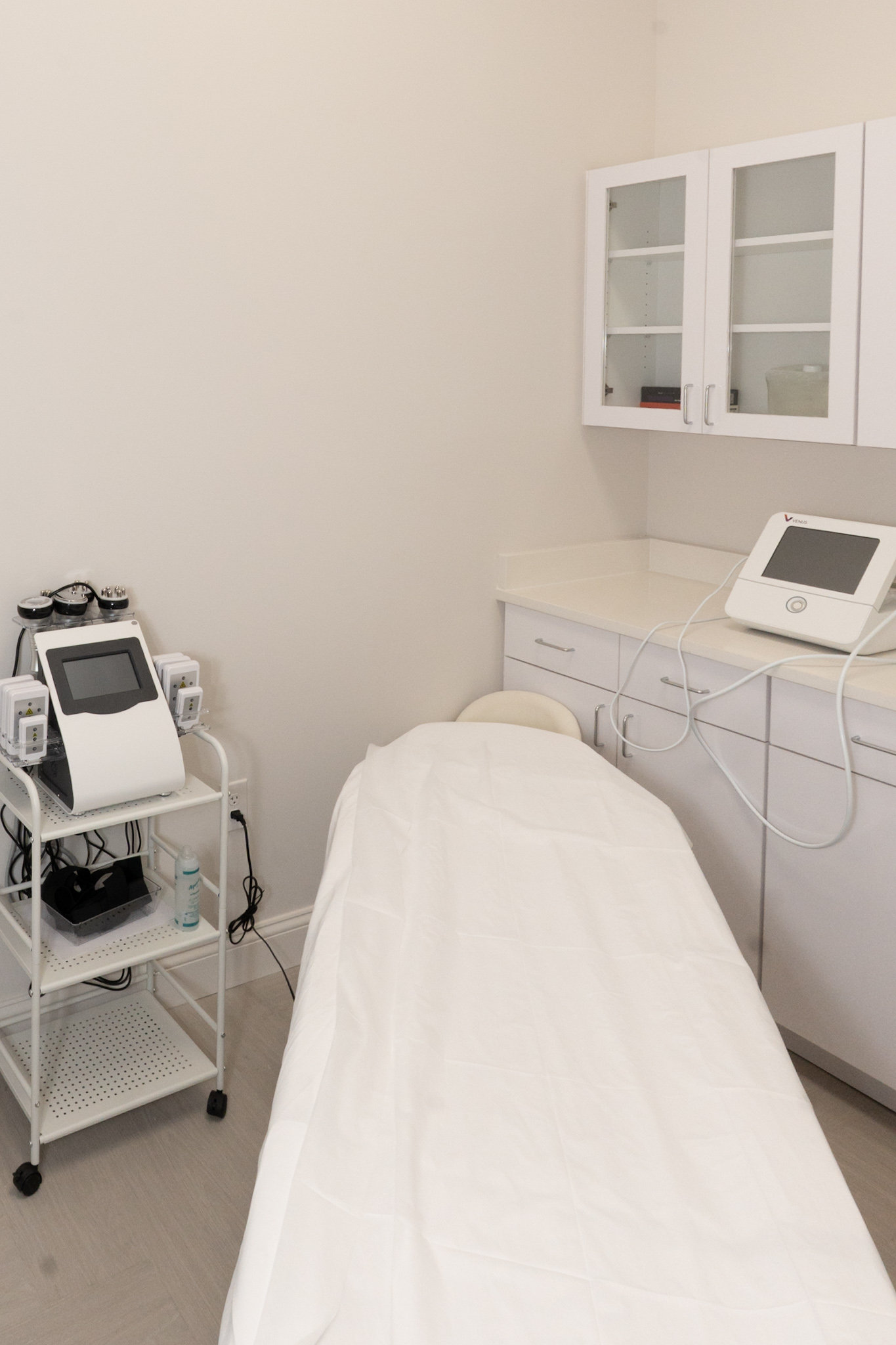 Private treatment room inside BYou Laser Clinic Richmond Virginia