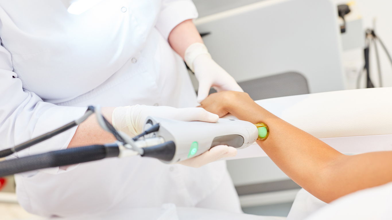 Laser hair removal on arms in Brooklyn, NY